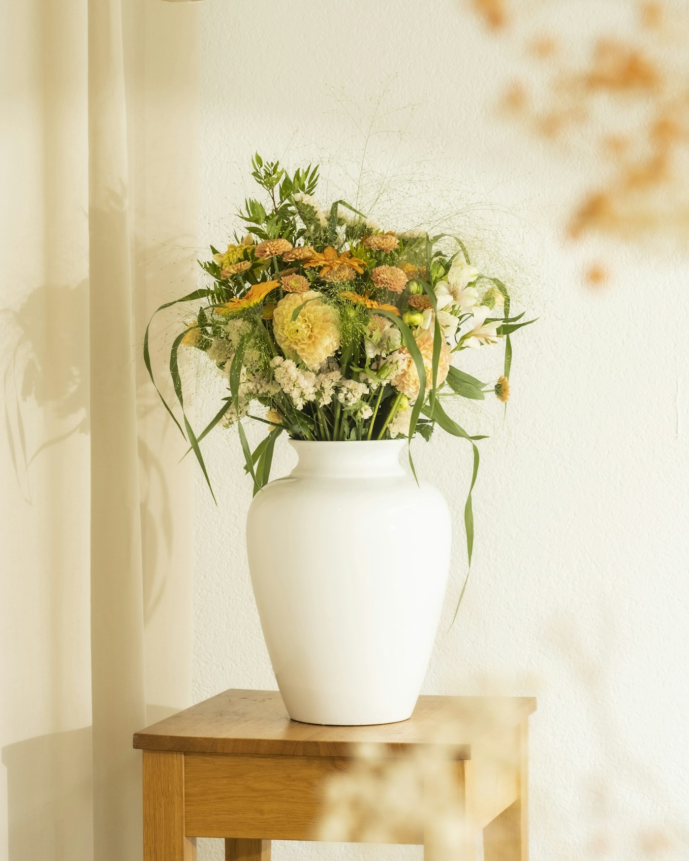 Een vers boeket bloemen